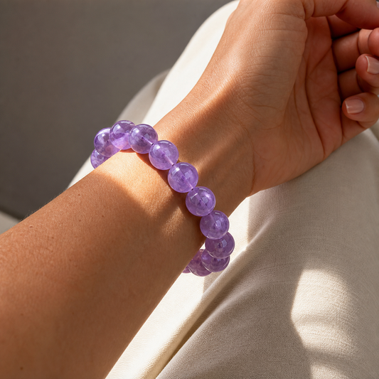 Cropped wrist view of Light Amethyst