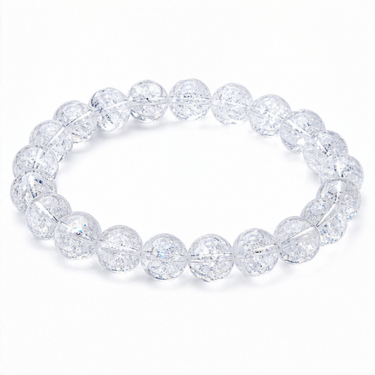 Snow Azeztulite on a white background