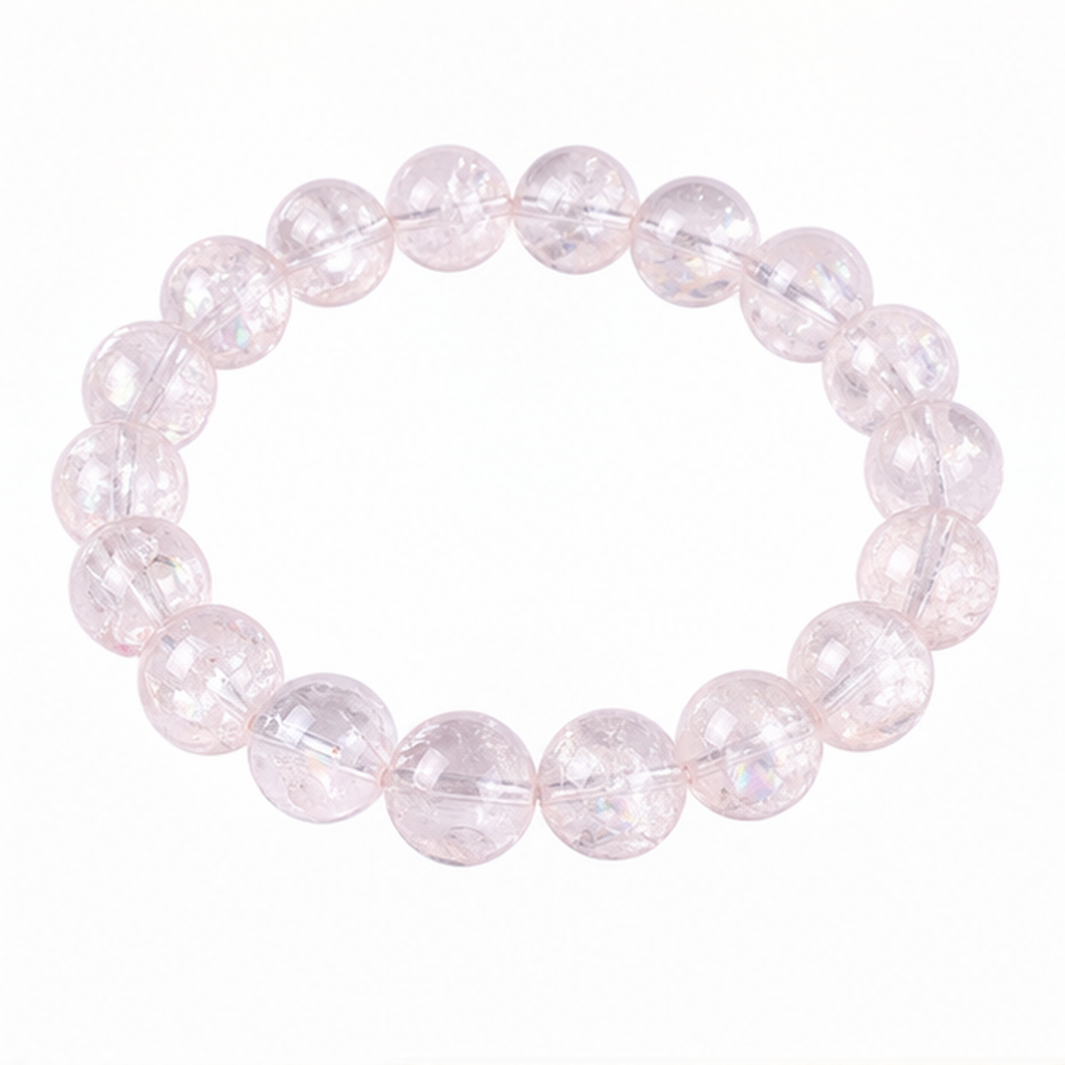 Pink Azeztulite on a white background