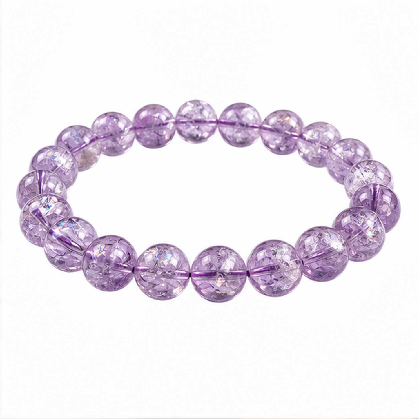 Purple Azeztulite on a white background