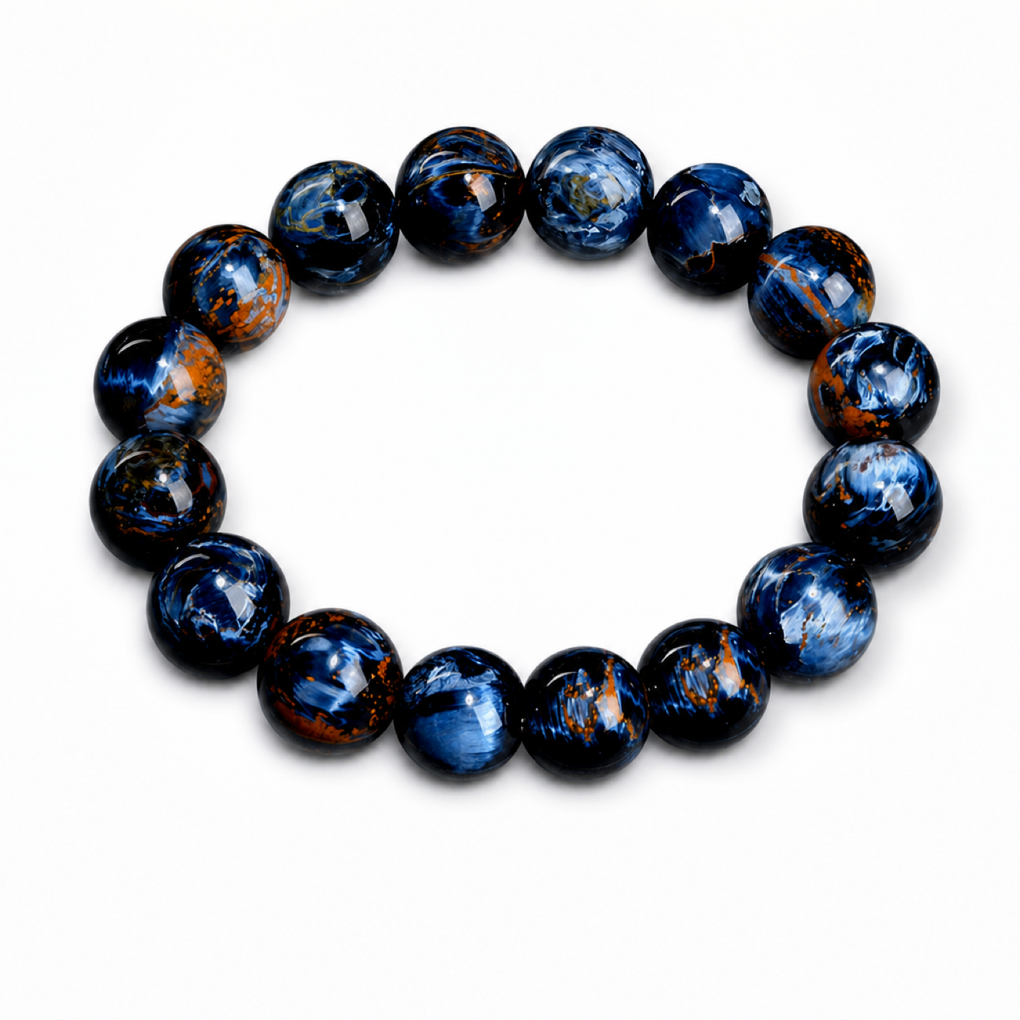 Pietersite on a white background