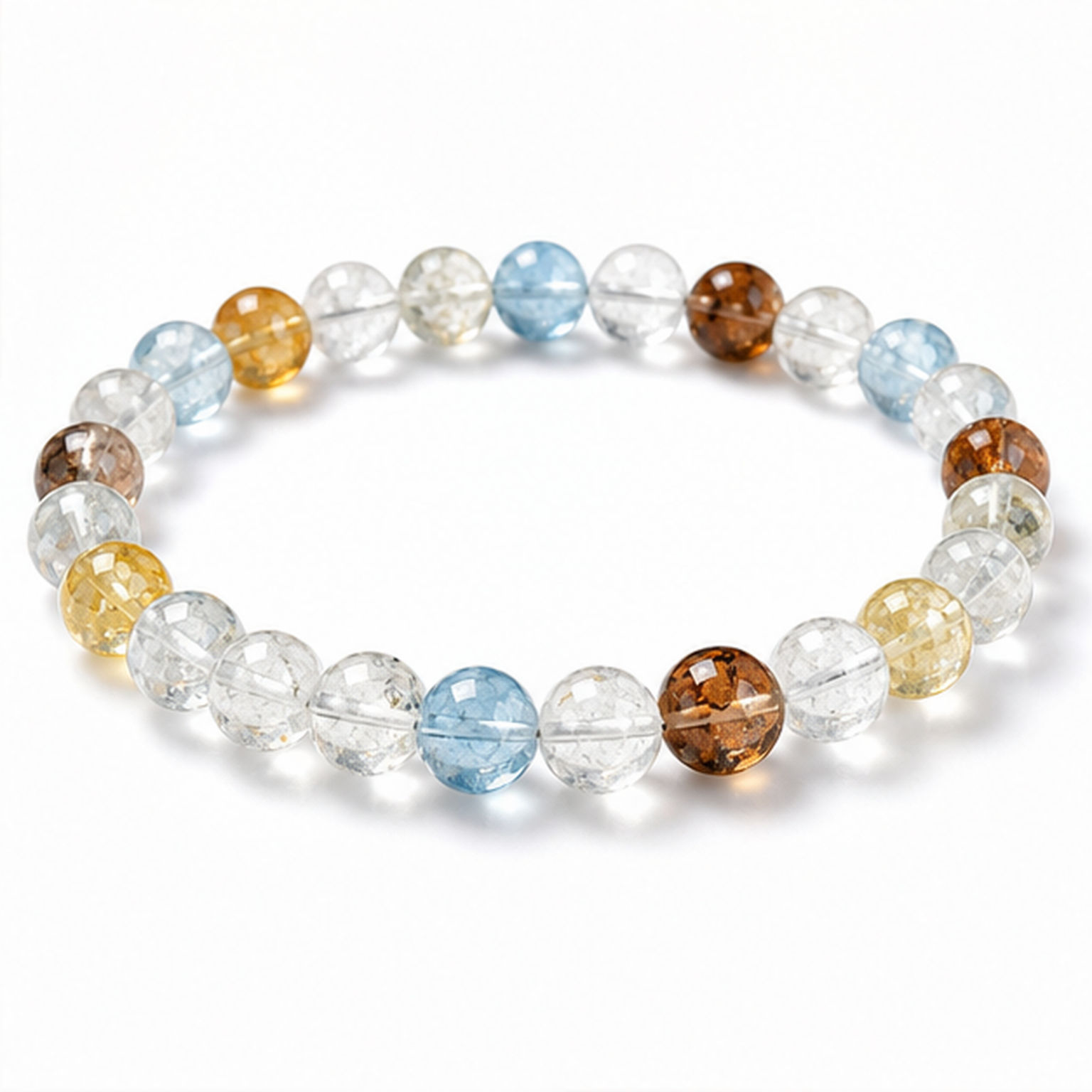 Rainbow Topaz on a white background