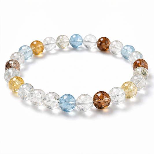 Rainbow Topaz on a white background
