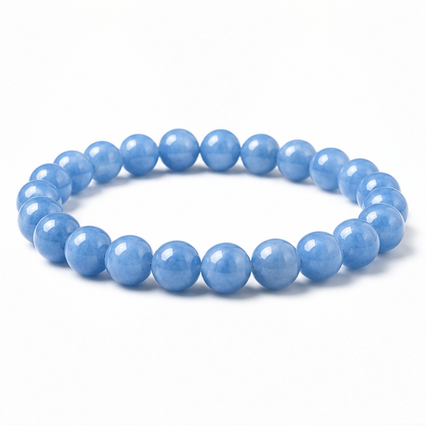 Aquamarine on a white background