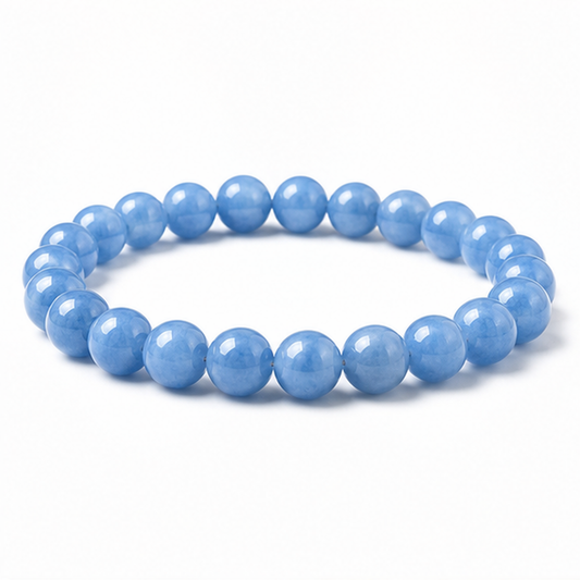 Aquamarine on a white background