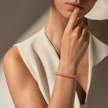 Cropped wrist view of Rhodochrosite