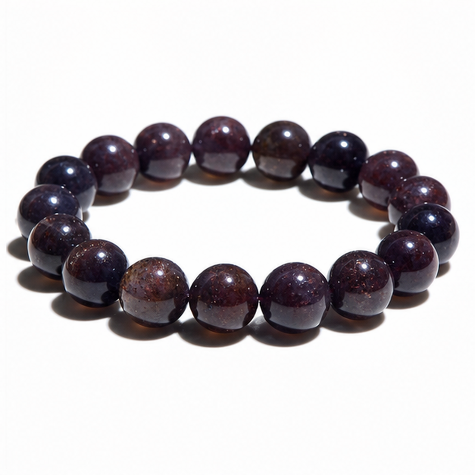 Iolite on a white background