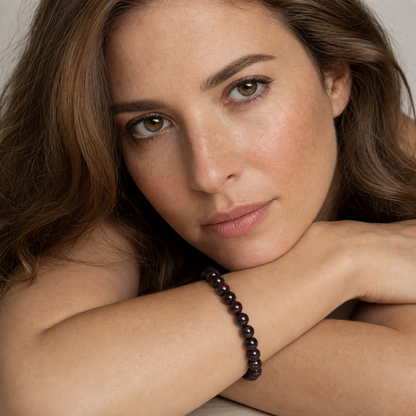 Iolite worn by a woman