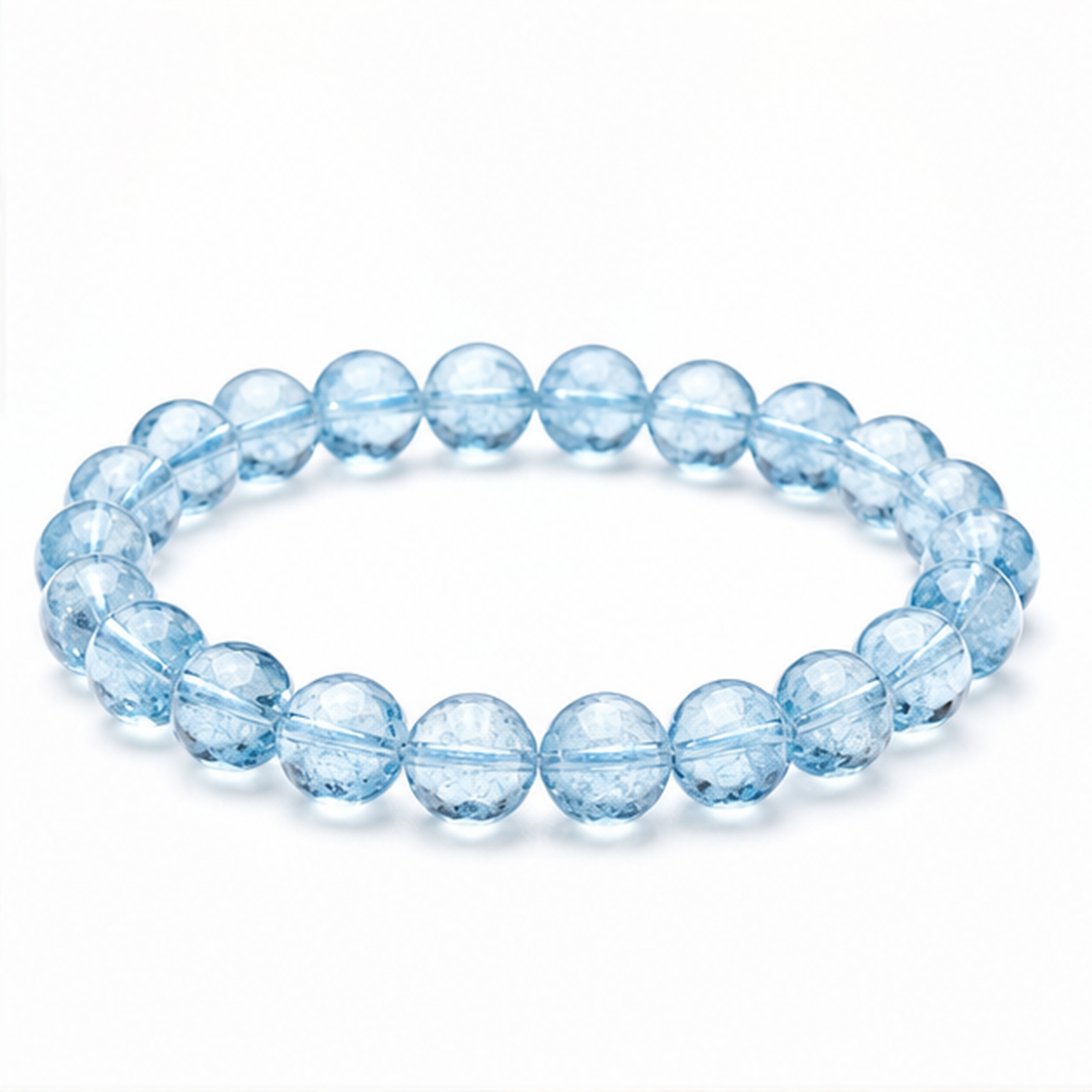 Blue Topaz on a white background