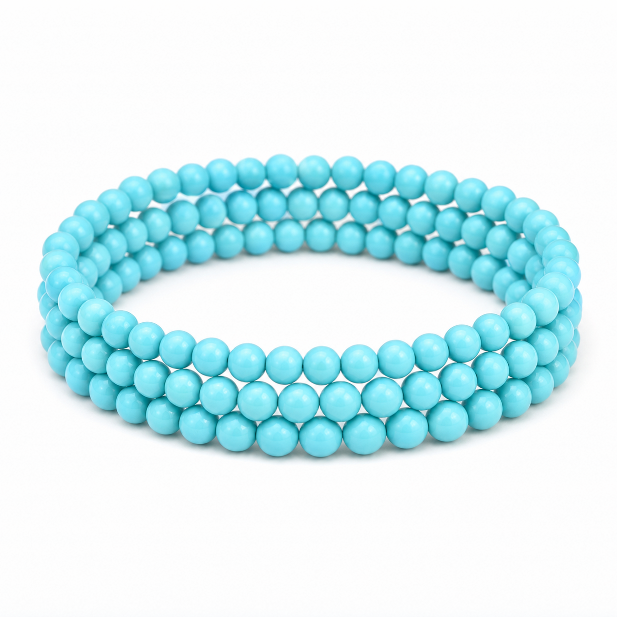 Turquoise on a white background