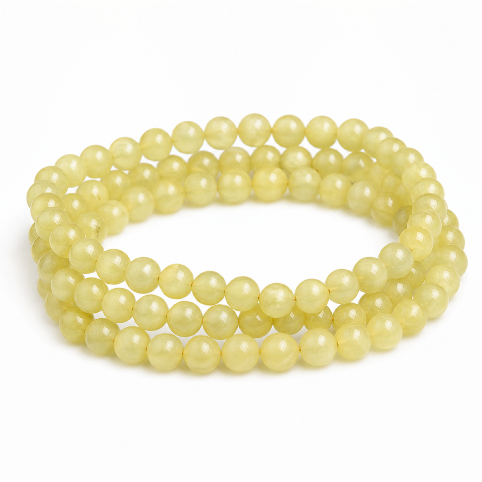 Prehnite on a white background