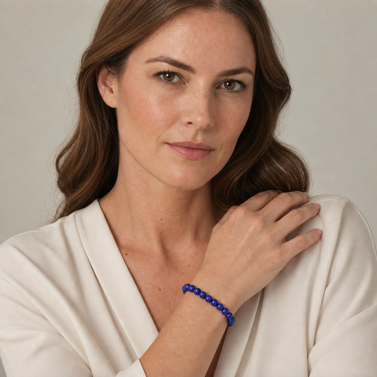 Lapis Lazuli worn by a woman