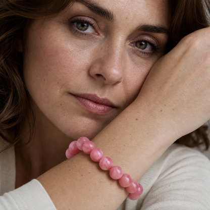 Garnet shown on a woman from a second angle