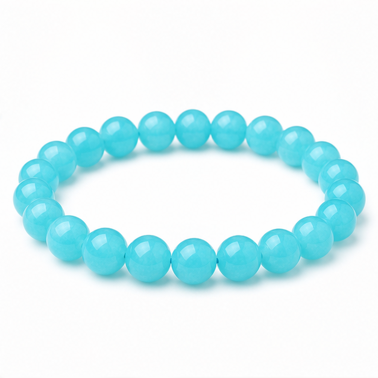 Amazonite on a white background
