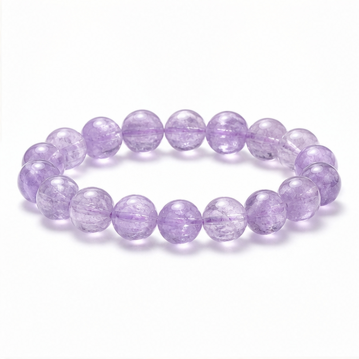 Kunzite on a white background
