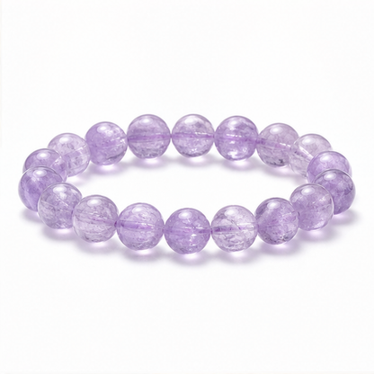 Kunzite on a white background