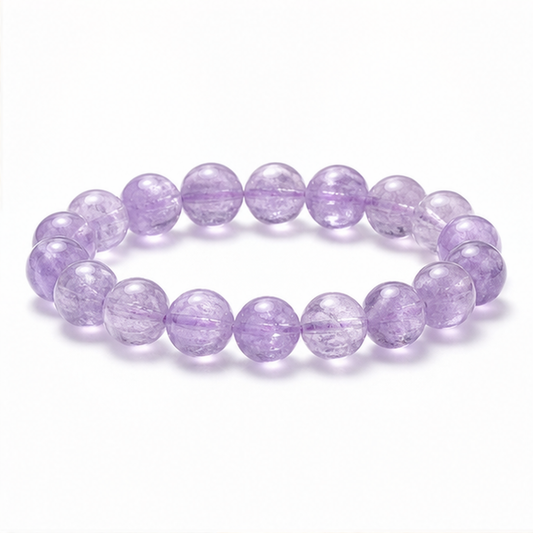 Kunzite on a white background