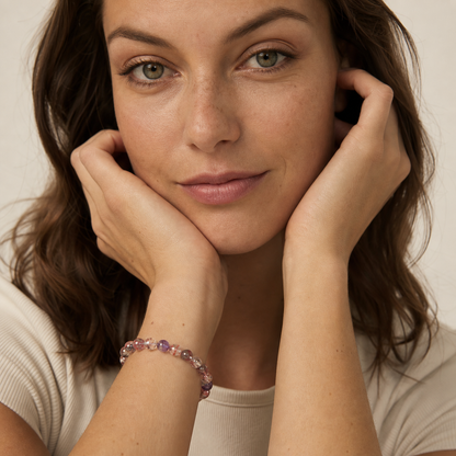 Fairy Super Seven worn by a woman with the bracelet in focus