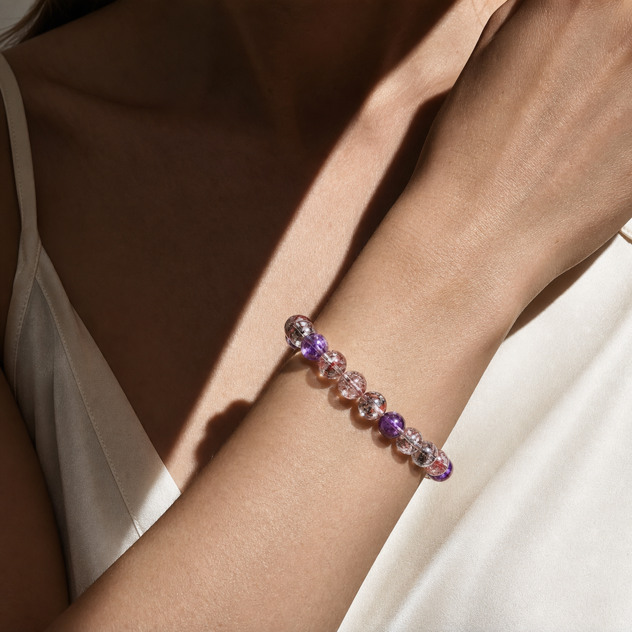 Cropped wrist view of Fairy Super Seven
