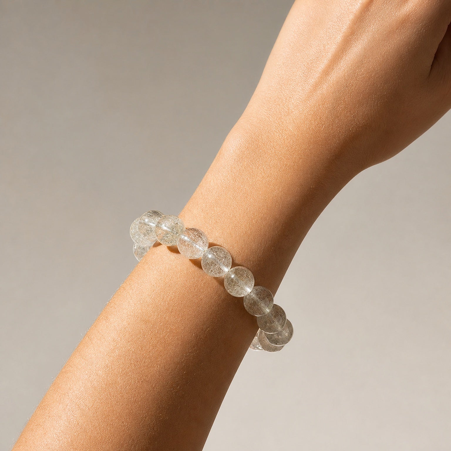 Cropped wrist view of Golden Rabbit Hair Quartz