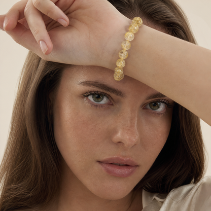 Venus Hair Quartz worn by a woman