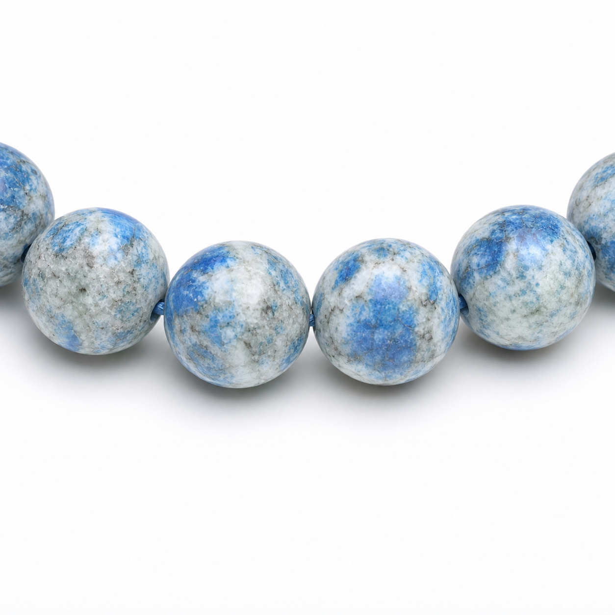 Close-up of K2 Stone bead colour and surface detail