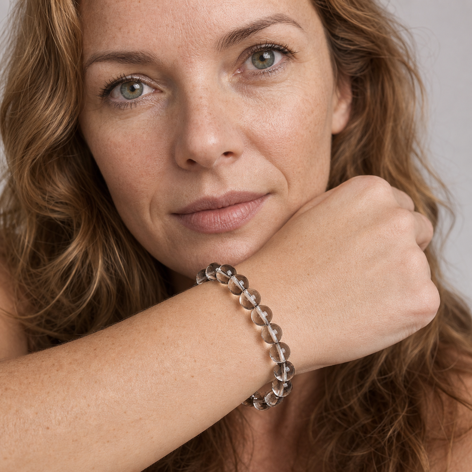 Smoky Quartz worn by a woman