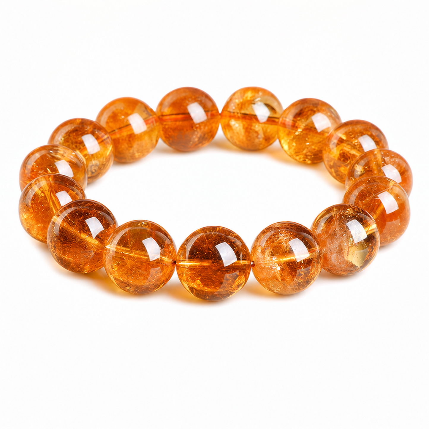 Citrine on a white background