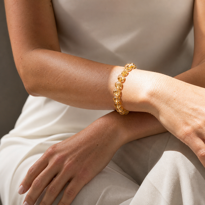 Cropped wrist view of Citrine