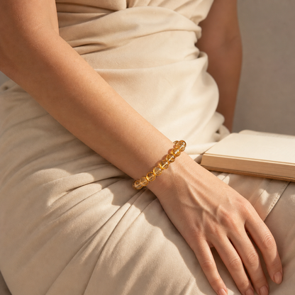 Close wrist detail of Citrine