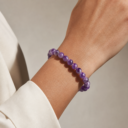 Cropped wrist view of Dream Amethyst