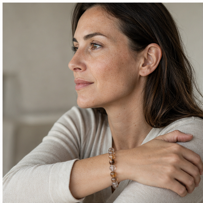 Dendritic Quartz worn by a woman