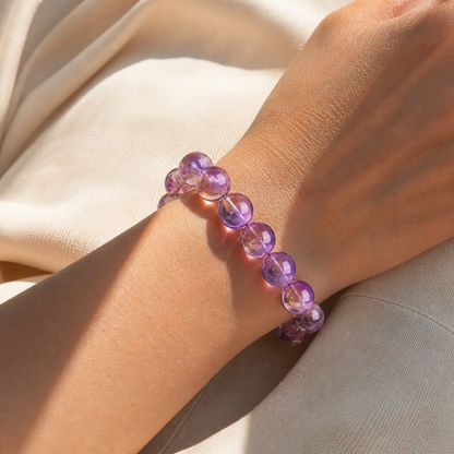 Cropped wrist view of Ametrine