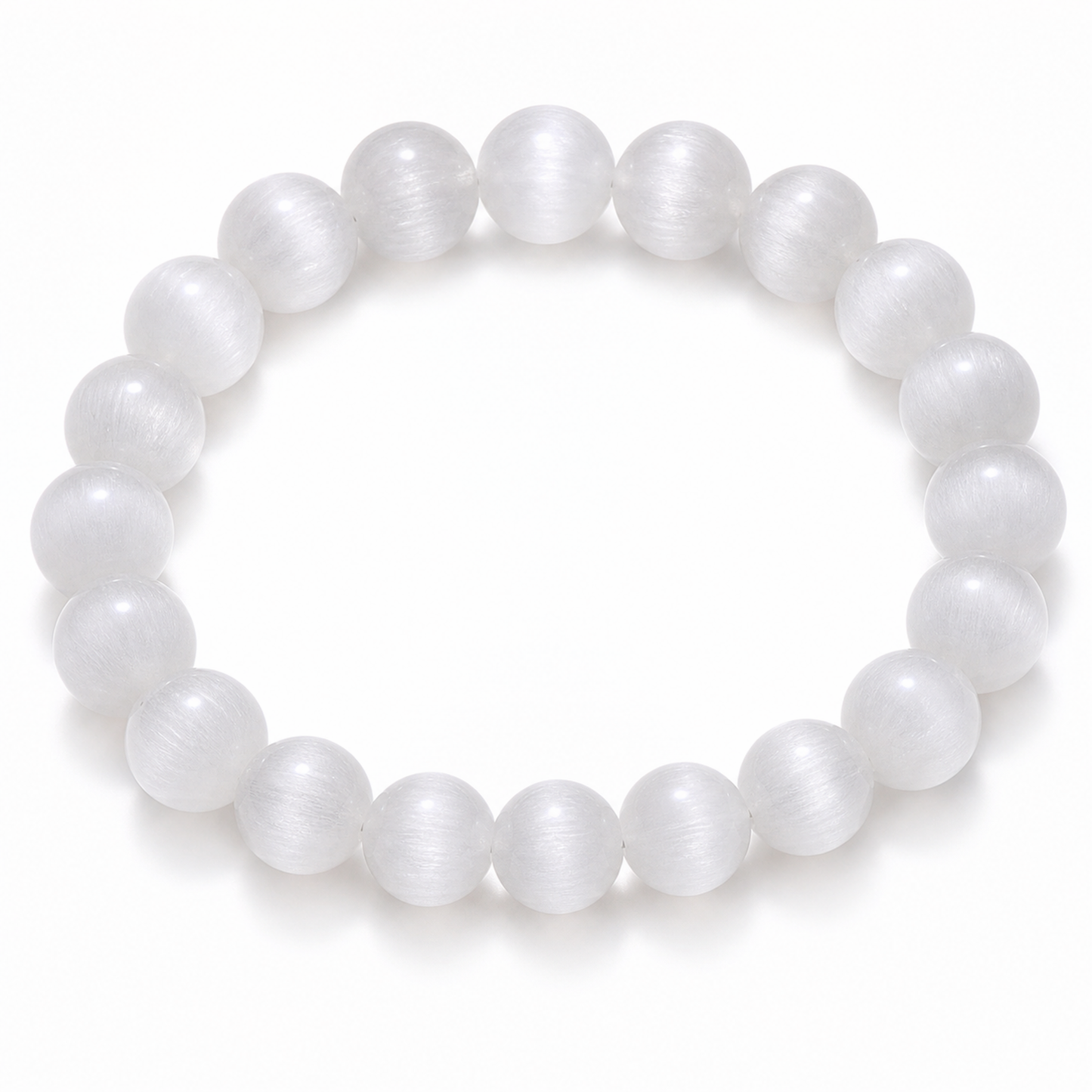 White Rabbit Hair Quartz on a white background