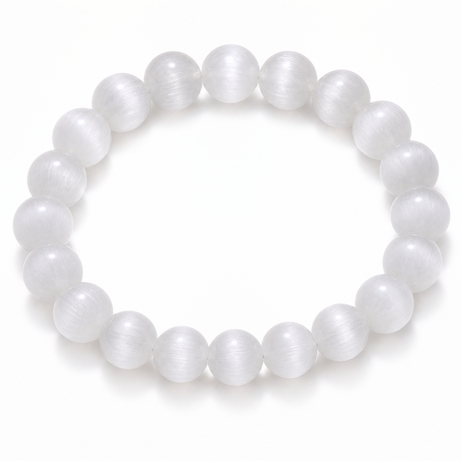 White Rabbit Hair Quartz on a white background