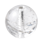 White quartz crystal bead